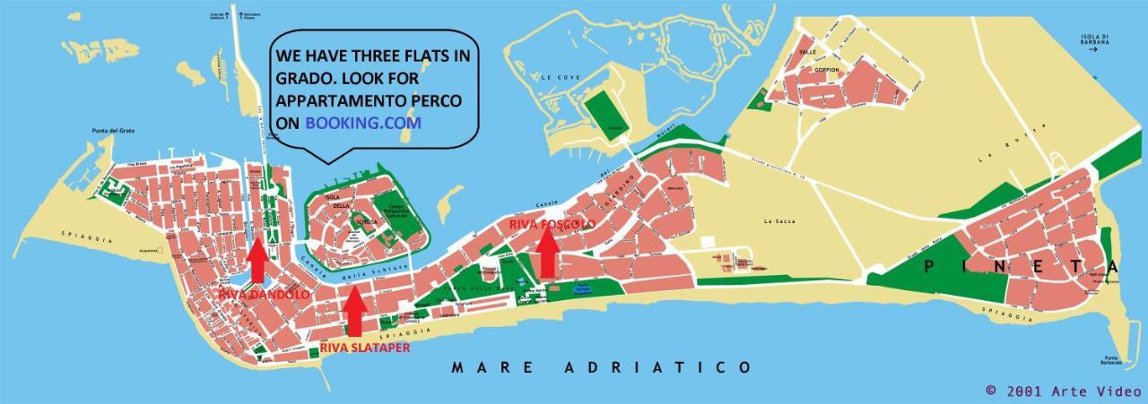 גראדו Appartamento Perco Riva Foscolo מראה חיצוני תמונה